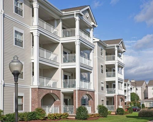 Multi story apartment building exterior